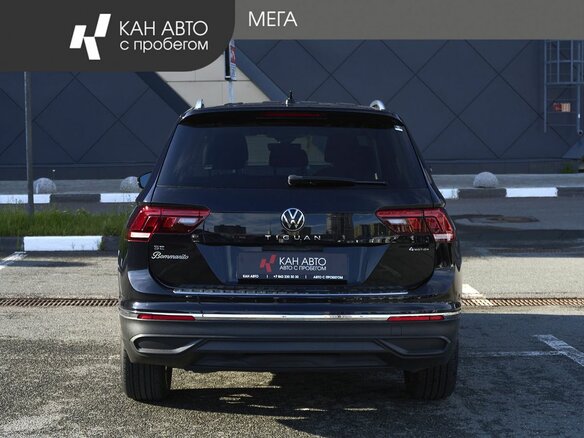 2021 Volkswagen Tiguan Allspace II Рестайлинг, чёрный - вид 3