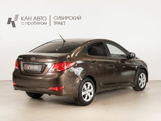 2015 Hyundai Solaris I Рестайлинг, коричневый, 1045000 рублей, вид 3