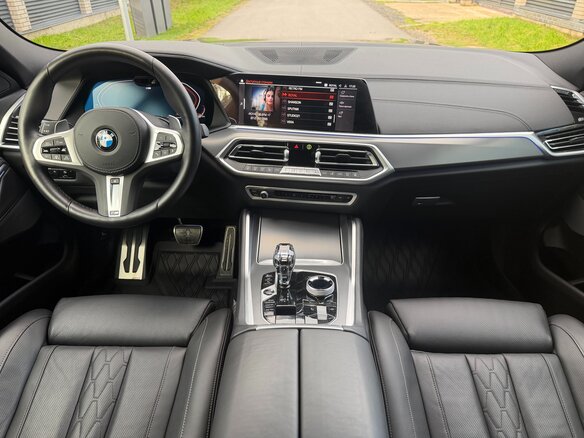 2022 BMW X6 30d III (G06), синий, 10500000 рублей - вид 6