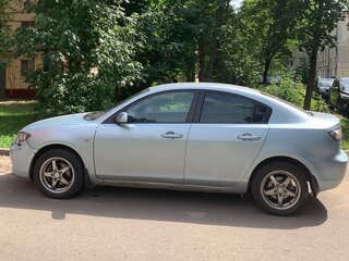 2007 Mazda 3 I (BK) Рестайлинг, серебристый, 530000 рублей, вид 4
