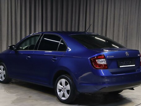 2017 Skoda Rapid I Рестайлинг, синий, 999000 рублей, вид 4