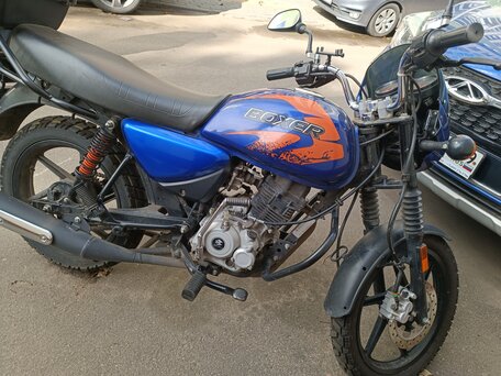 2021 Bajaj Boxer BM 150X, синий, 80000 рублей, вид 3