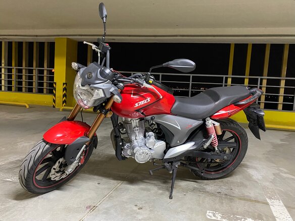 2014 Stels Flame 200, красный, 90000 рублей
