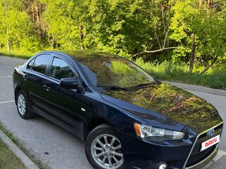 2014 Mitsubishi Lancer X Рестайлинг, синий, 740000 рублей, вид 5