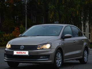 2016 Volkswagen Polo V Рестайлинг, бежевый, 1327000 рублей, вид 3