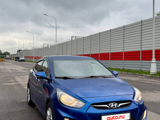 2012 Hyundai Solaris I, синий, 690000 рублей, вид 3