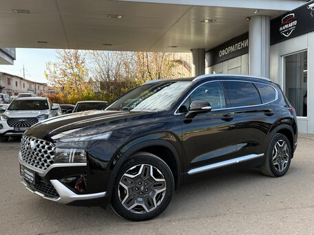 2021 Hyundai Santa Fe IV Рестайлинг, чёрный, 3550000 рублей, вид 3