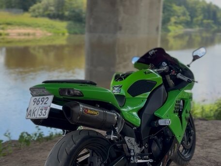 2007 Kawasaki ZX-10R Ninja, зелёный, 530000 рублей, вид 3