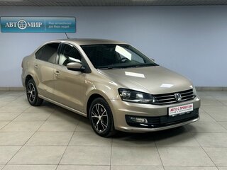2018 Volkswagen Polo V Рестайлинг, бежевый, 1210000 рублей, вид 3
