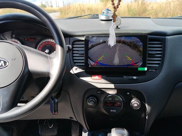 2011 Kia Rio II Рестайлинг, синий, 600000 рублей - вид 6