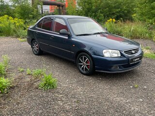 2006 Hyundai Accent ТагАЗ II, синий, 300000 рублей, вид 2