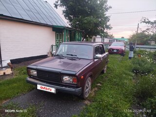 2008 Lada (ВАЗ) 2107, пурпурный, 180000 рублей, вид 2