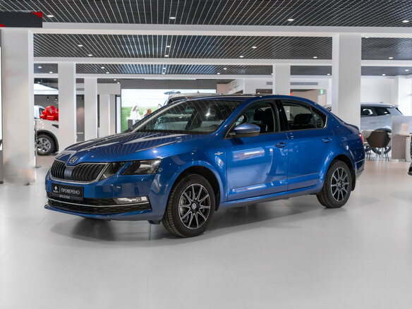 2018 Skoda Octavia III (A7) Рестайлинг, синий