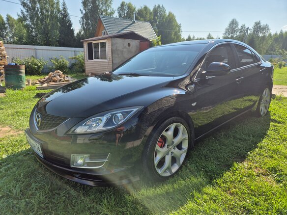 2008 Mazda 6 II (GH), чёрный, 830000 рублей - вид 1