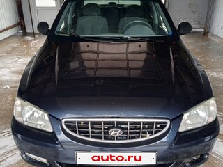 2005 Hyundai Accent ТагАЗ II, чёрный, 385000 рублей, вид 1