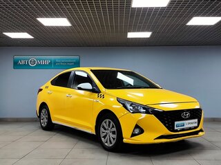 2021 Hyundai Solaris II Рестайлинг, жёлтый, 869000 рублей, вид 3