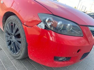2008 Mazda 3 I (BK) Рестайлинг, красный, 350000 рублей, вид 4