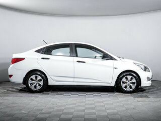 2014 Hyundai Solaris I Рестайлинг, белый, 699000 рублей, вид 4