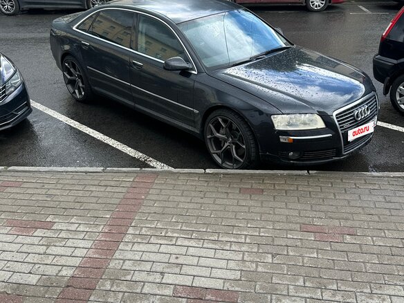 2006 Audi A8 II (D3) Рестайлинг, чёрный - вид 4