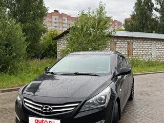 2015 Hyundai Solaris I Рестайлинг, чёрный, 939000 рублей, вид 2