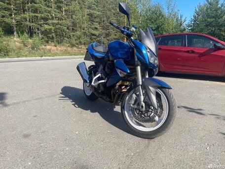 2008 Kawasaki Z 1000, синий, 500000 рублей, вид 3