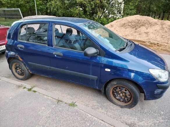 2008 Hyundai Getz I Рестайлинг, синий, 300000 рублей - вид 1