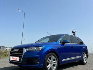 2016 Audi Q7 II (4M), синий, 3800000 рублей, вид 5