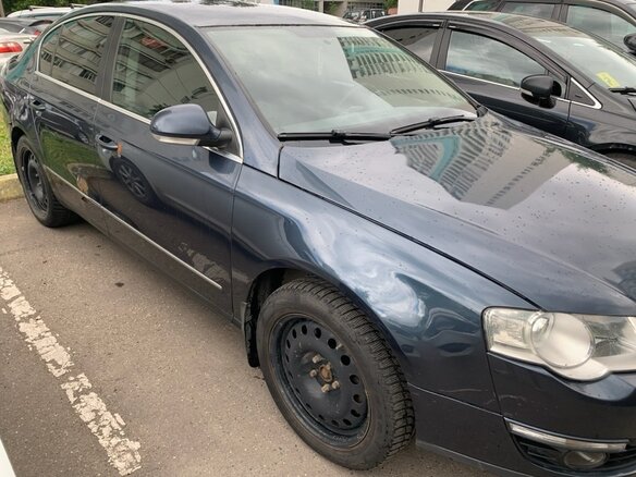 2007 Volkswagen Passat B6, синий, 300000 рублей - вид 8