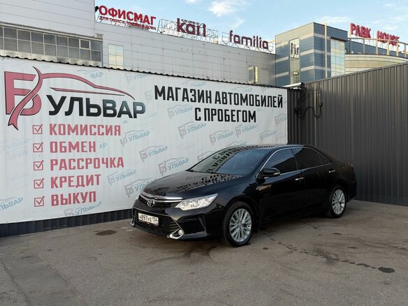 2017 Toyota Camry VII (XV50) Рестайлинг, чёрный, 2099000 рублей - вид 6