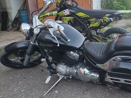 1997 Yamaha XVS400 Drag Star, чёрный, 299999 рублей, вид 3