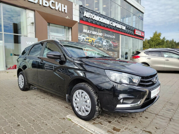 2021 Lada (ВАЗ) Vesta SW I, чёрный - вид 4