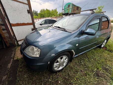 2010 Renault Logan I Рестайлинг, синий, 210000 рублей, вид 3
