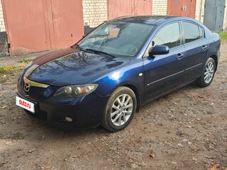 2008 Mazda 3 4-speed I (BK) Рестайлинг, синий, 830000 рублей, вид 3