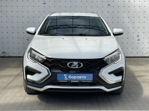 2024 Lada (ВАЗ) Vesta SW Cross I Рестайлинг (NG), белый - вид 2