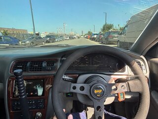 1999 Toyota Mark II VIII (X100), синий, 625000 рублей, вид 5