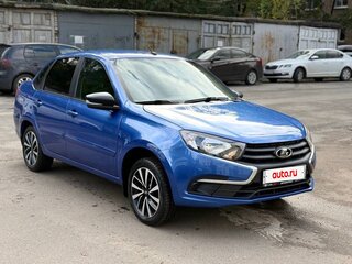 2019 Lada (ВАЗ) Granta I Рестайлинг, синий, 530000 рублей, вид 4