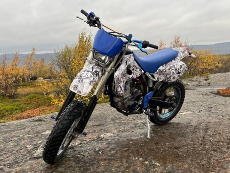 2002 Kawasaki D-tracker 250, белый, 220000 рублей, вид 5