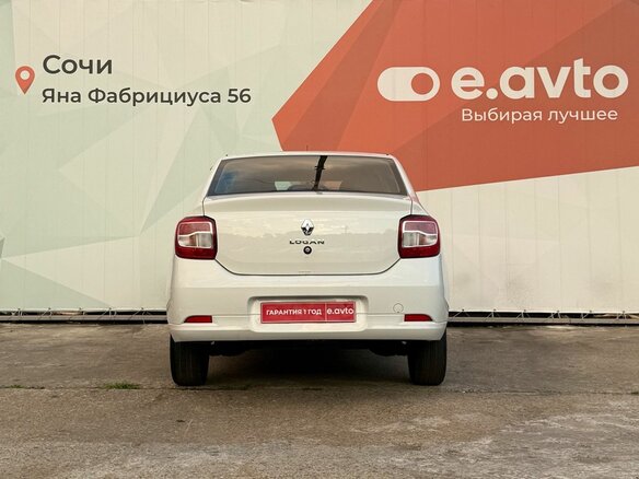 2020 Renault Logan II Рестайлинг, белый, 740000 рублей - вид 4