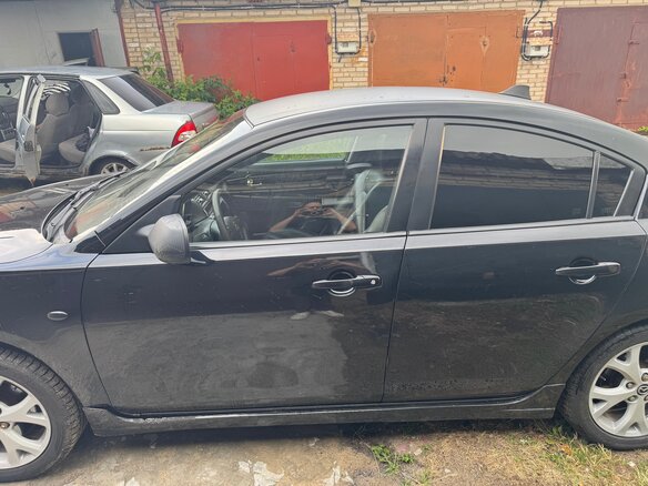 2008 Mazda 3 4-speed I (BK) Рестайлинг, чёрный, 700000 рублей - вид 2