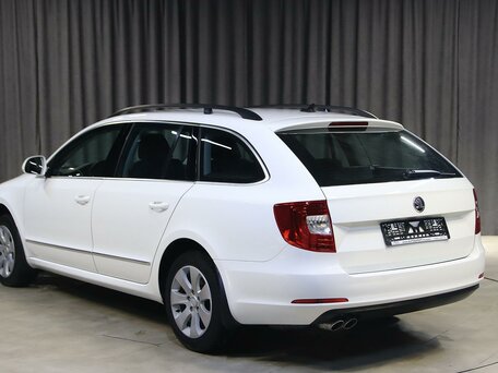 2014 Skoda Superb DSG II Рестайлинг, белый, 1149000 рублей, вид 4
