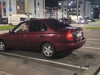 2008 Hyundai Accent ТагАЗ II, красный, 390000 рублей, вид 5