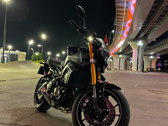 2014 Yamaha MT-09 (FZ-09), фиолетовый, 600000 рублей