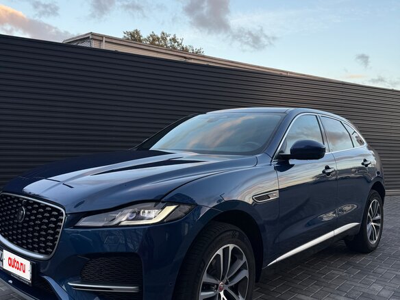 2021 Jaguar F-Pace I Рестайлинг, синий, 4300000 рублей - вид 5