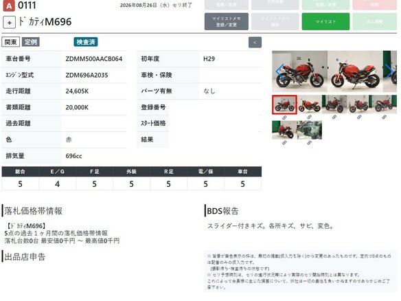 2011 Ducati Monster 696, красный, 499000 рублей - вид 11