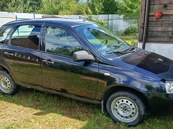 2012 Lada (ВАЗ) Kalina I, чёрный, 160000 рублей - вид 1