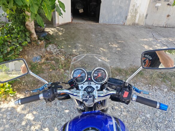 2002 Honda CB 400 Super Four, синий, 280000 рублей - вид 4