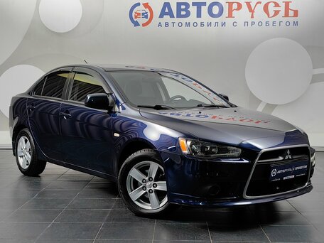 2014 Mitsubishi Lancer X Рестайлинг, синий, 877000 рублей, вид 1