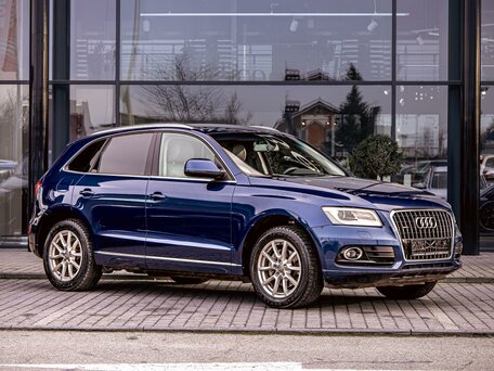 2015 Audi Q5 I (8R) Рестайлинг, синий, 1895000 рублей, вид 3