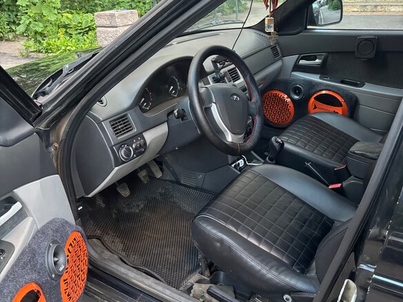 2012 Lada (ВАЗ) Priora I, чёрный, 300000 рублей - вид 5