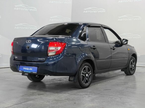 2012 Lada (ВАЗ) Granta I, синий, 450000 рублей - вид 4